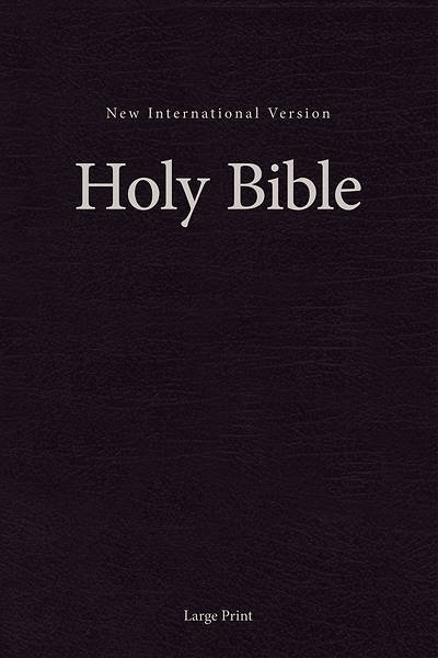 Picture of NIV Single-Column Pew and Worship Bible, Large Print, Hardcover, Black Large Print