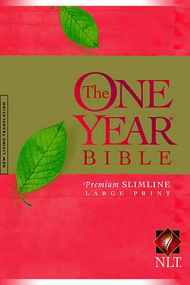 Picture of Bible NLT One Year Premium Slimline Large Print 10th Anniversary