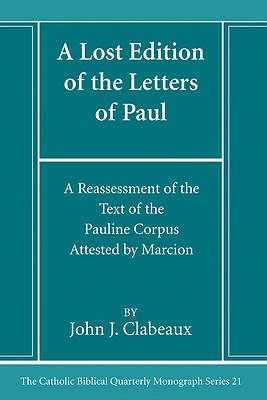 Picture of A Lost Edition of the Letters of Paul