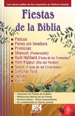 Picture of Fiestas de la Biblia Folleto (Feasts of the Bible Pamphlet)