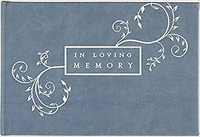 Picture of Guest Book in Loving Memory Blue