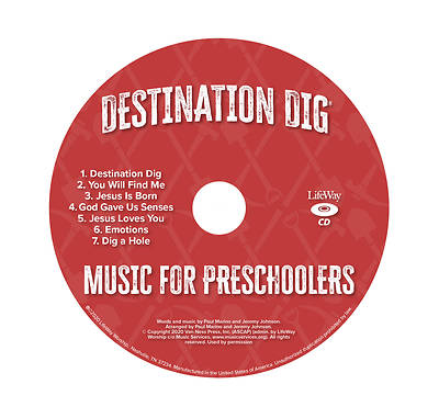 Picture of Vacation Bible School VBS 2021 Destination Dig Unearthing the Truth About Jesus Music for Preschoolers CD Pkg. 50