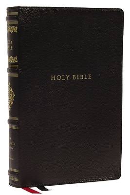 Picture of Nkjv, Personal Size Reference Bible, Sovereign Collection, Genuine Leather, Black, Red Letter, Thumb Indexed, Comfort Print