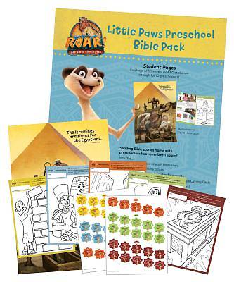 Picture of Vacation Bible School (VBS19) Roar Little Paws Preschool Bible Play Pack  50 sheets