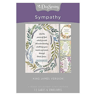 Picture of Sympathy Botanical Frames Boxed Cards - Box of 12