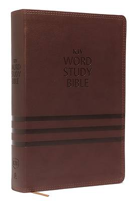 Picture of KJV, Word Study Bible, Imitation Leather, Brown, Red Letter Edition
