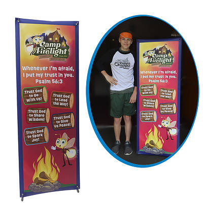 Picture of Vacation Bible School (VBS) 2024 Camp Firelight VBS Theme Banner Poly