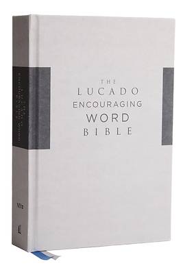 Picture of NIV Lucado Encouraging Word Bible, Gray, Cloth Over Board, Comfort Print