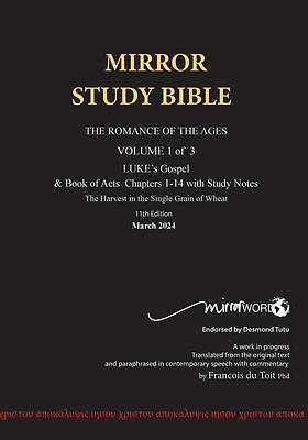 Picture of Paperback 11th Edition MIRROR STUDY BIBLE VOL 1 - Updated July 2023 LUKE's Gospel & Acts in progress