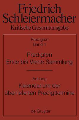 Picture of Predigten. Erste Bis Vierte Sammlung (1801-1820)