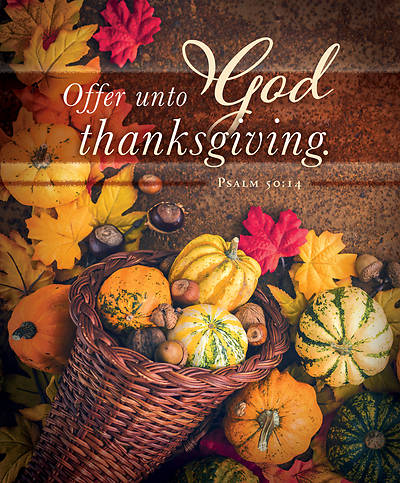 Picture of Offer Unto God Thanksgiving Legal Size Bulletin