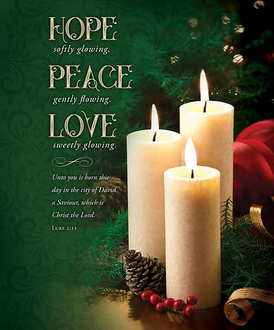 Picture of Hope Peace Love Christmas Legal Size Bulletin