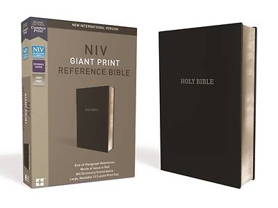 Picture of NIV, Reference Bible, Giant Print, Leather-Look, Black, Red Letter Edition, Comfort Print
