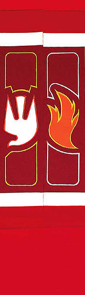 Picture of Revelation Red Flame Dove 110 Stole