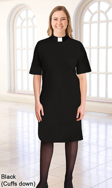 Picture of Clergy Knit T-Shirt Black Dress (Tab) X-Small