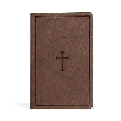 Picture of CSB Large Print Personal Size Reference Bible, Brown Leathertouch