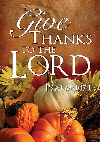 Picture of Fall Thanksgiving Banner Give Thanks 3x5
