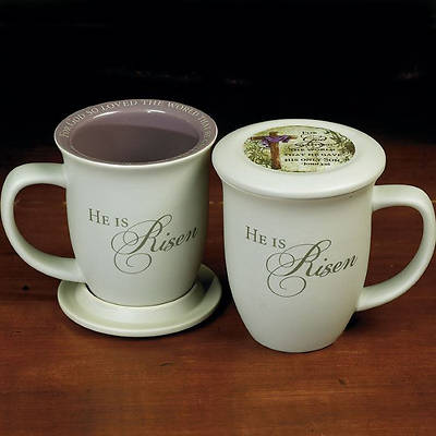 Picture of He is Risen Coaster & Mug