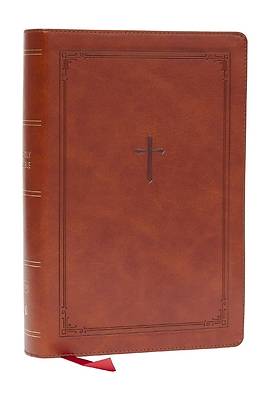 Picture of KJV Giant Print End-Of-Verse Reference Bible, Brown Leathersoft, Red Letter, Comfort Print