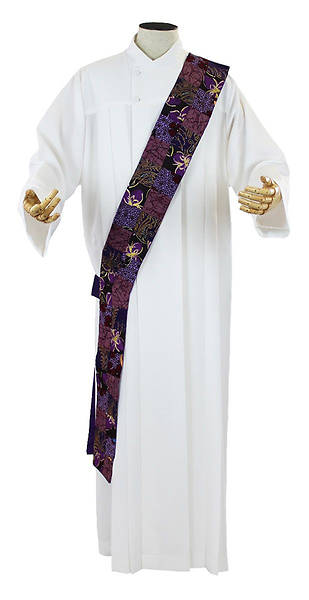 Picture of Amani Litenge Patch Deacon Stole Violet