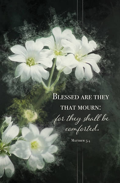 Funeral Bench Blessed are They that Mourn Bulletin