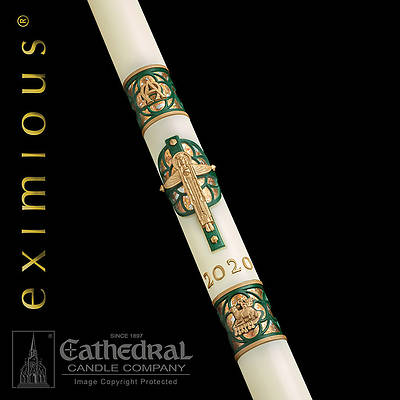 Picture of Cathedral Eximious Christus Rex Paschal Candle 1-15/16" x 39"