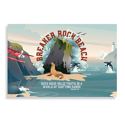 Picture of Vacation Bible School VBS 2024 Breaker Rock Beach PK50 Supersized Postcards