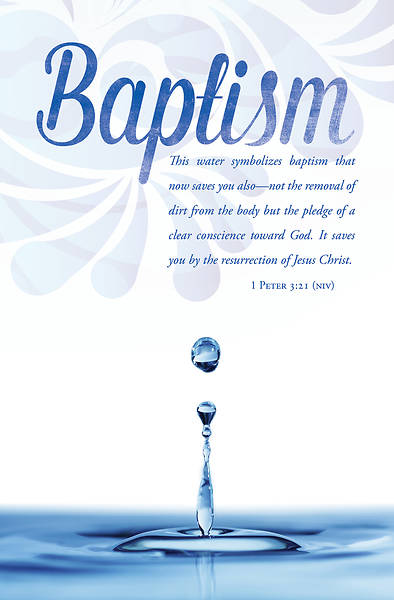 Picture of Baptism Bulletin - 1 Peter 3:21 (Pkg 100)
