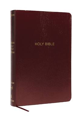 Picture of NKJV, Reference Bible, Super Giant Print, Leather-Look, Burgundy, Red Letter Edition, Comfort Print