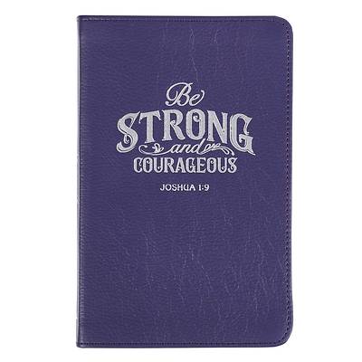Picture of Leather Journal Be Strong Joshua 1