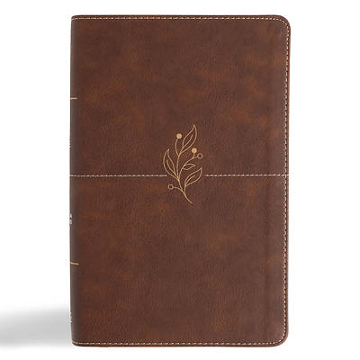 Picture of CSB Single-Column Personal Size Bible, Digital Study Edition, Brown Leathertouch