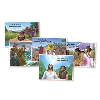 Picture of Vacation Bible School (VBS) 2018 Splash Canyon Bible Story Posters (22 x 17) - Set of 5
