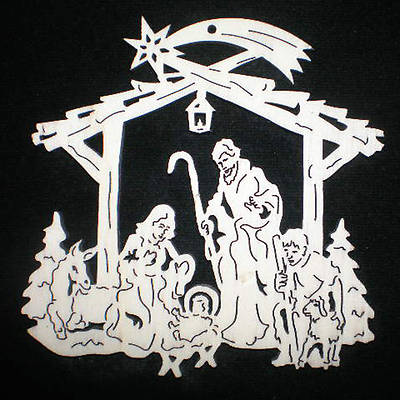 Picture of Christmas Laser Nativity Ornament (Pkg. of 10)
