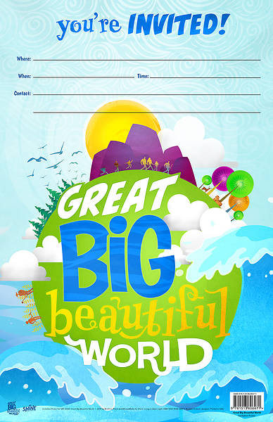 Picture of Vacation Bible School (VBS 2020) Great Big Beautiful World Invitation Poster