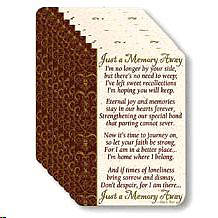Picture of Prayer Card Just a Memory Away Package of 25