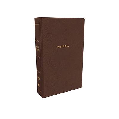 Picture of NKJV, Deluxe Reference Bible, Super Giant Print, Imitation Leather, Brown, Red Letter Edition, Comfort Print