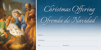 Picture of Nativity of Jesus Christmas Offering Envelope SPANISH