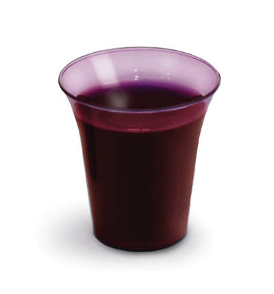 Picture of Grape Color Disposable Plastic Communion Cup - Box of 1000