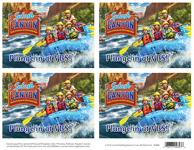 Picture of Vacation Bible School (VBS) 2018 Splash Canyon Otter Come to VBS Postcards