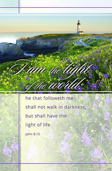 Picture of I Am The Light John 8:12  General Worship Bulletin