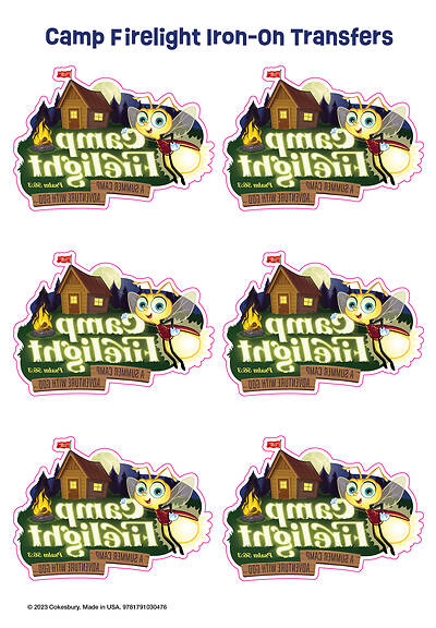 Picture of Vacation Bible School (VBS) 2024 Camp Firelight Logo Iron-On Transfers (Pkg of 12)
