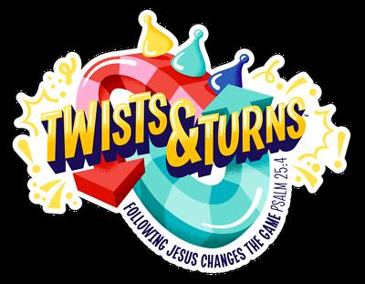 Picture of Vacation Bible School VBS 2023 Twists & Turns Logo Iron-On PK10