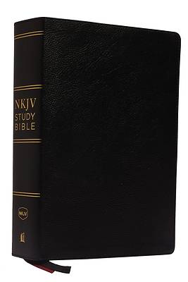 Picture of NKJV Study Bible, Premium Bonded Leather, Black, Red Letter Edition, Comfort Print