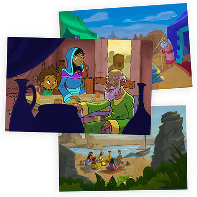 Picture of Vacation Bible School (VBS) Food Truck Party Bible Story Poster Pack