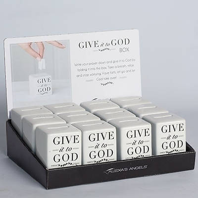 Picture of Give It To God Porcelian Prayer Box 2.5" Pkg 12