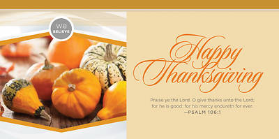 Picture of We Believe: Happy Thanksgiving Offering Envelope - Pack of 100