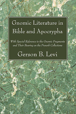 Picture of Gnomic Literature in Bible and Apocrypha