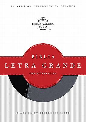 Picture of Rvr 1960 Biblia Letra Grande Con Referencias (Black/Gray Simulated Leather)