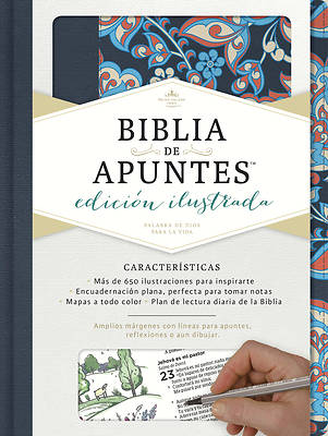 Picture of Rvr 1960 Biblia de Apuntes, Edicion Ilustrada, Tela En Rosado y Azul