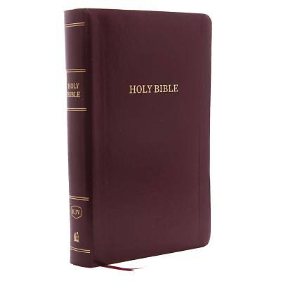Picture of KJV, Reference Bible, Personal Size Giant Print, Leather-Look, Burgundy, Red Letter Edition